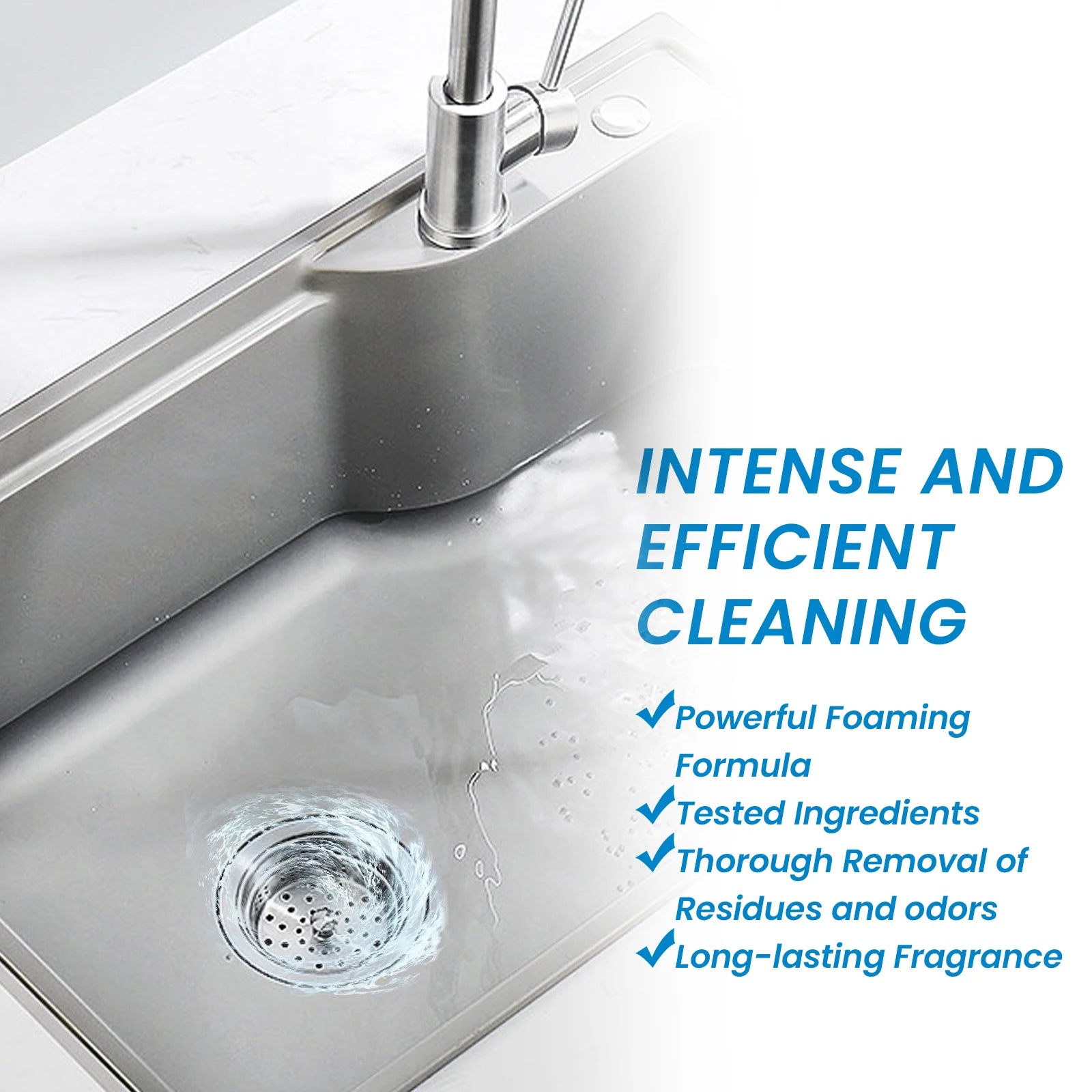 Jue-Fish Pipe Dredge Deodorant Tablet Remove Oil Stains Reduce Bad Odor Pipeline Unclogging Cleaning Sewer Drain Cleaner Tablets
