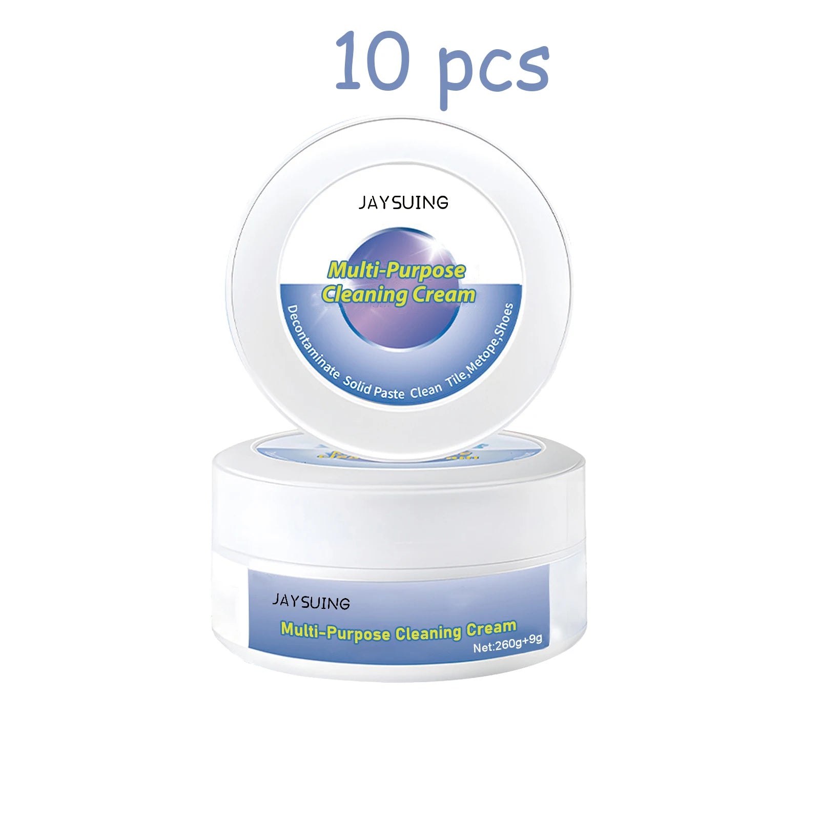 Jaysuing Shoes Cleaning Cream Waterless Restore White Remove Yellow Edge Anti-oxidation Multipurpose Cleaning Balm with Sponge