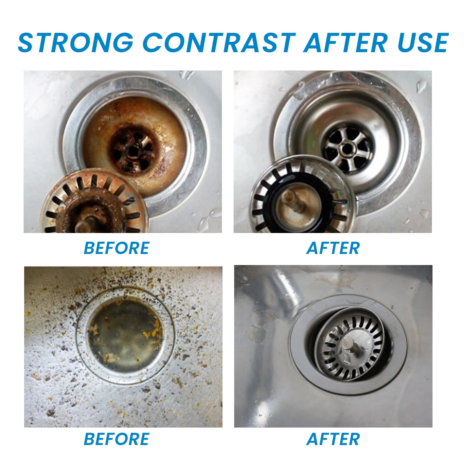 Jue-Fish Pipe Dredge Deodorant Tablet Remove Oil Stains Reduce Bad Odor Pipeline Unclogging Cleaning Sewer Drain Cleaner Tablets