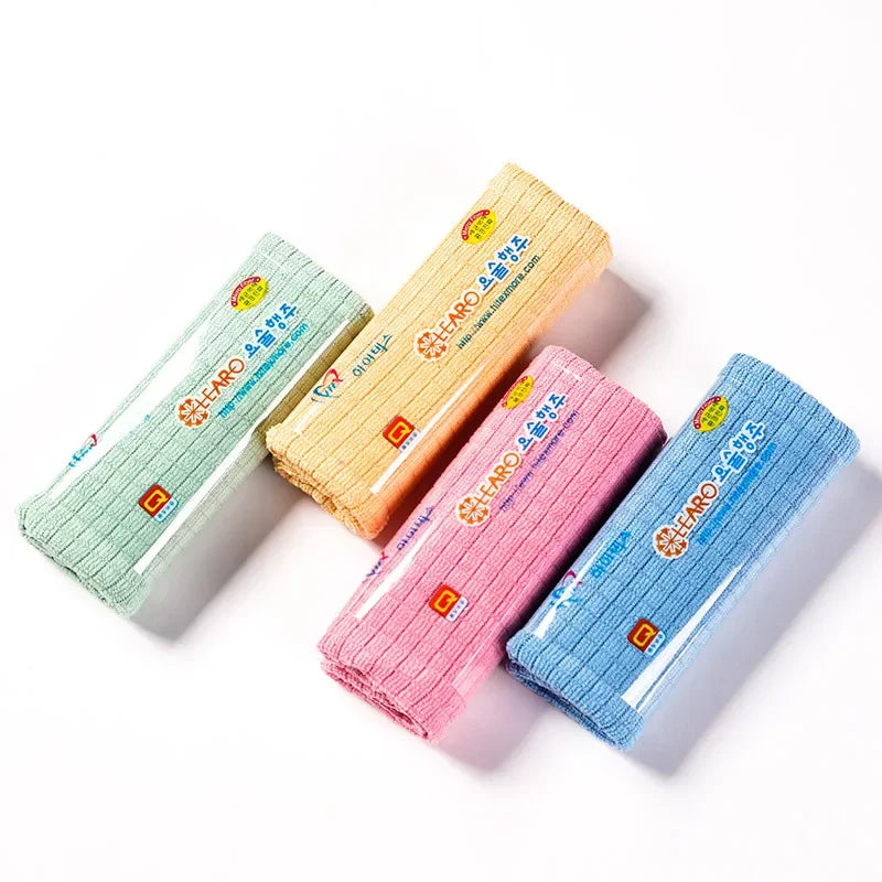 Household Kitchen Rag Absorbent Cleaning Cloth Easy To Clean Dish Towels