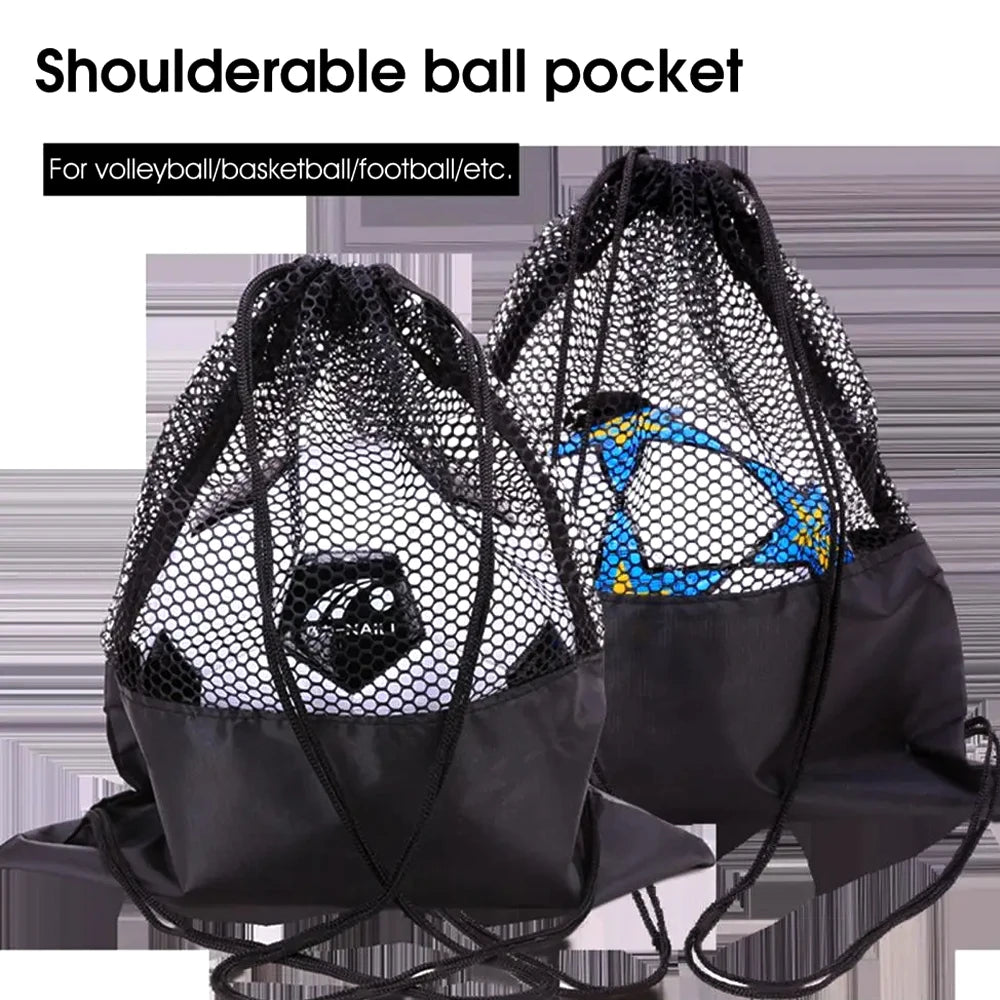 1Pcs Single Ball Bag, Balls Storage Bags, Drawstring Sling Backpack for Soccer Basketball Football Volleyball Rugby