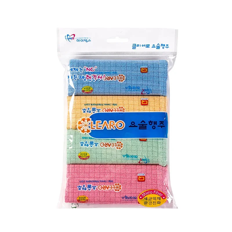 Household Kitchen Rag Absorbent Cleaning Cloth Easy To Clean Dish Towels