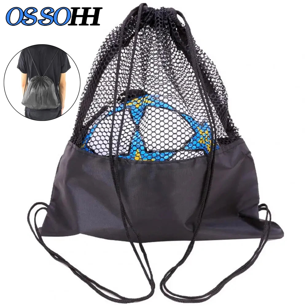 1Pcs Single Ball Bag, Balls Storage Bags, Drawstring Sling Backpack for Soccer Basketball Football Volleyball Rugby