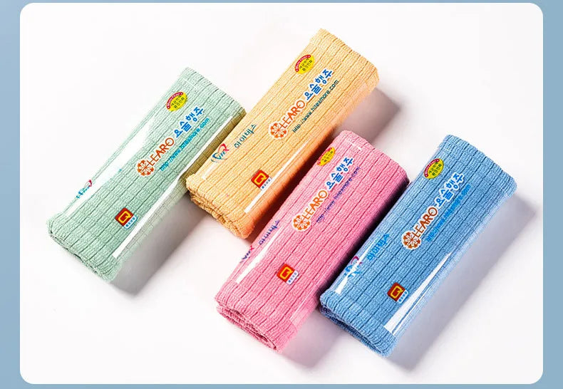 Household Kitchen Rag Absorbent Cleaning Cloth Easy To Clean Dish Towels