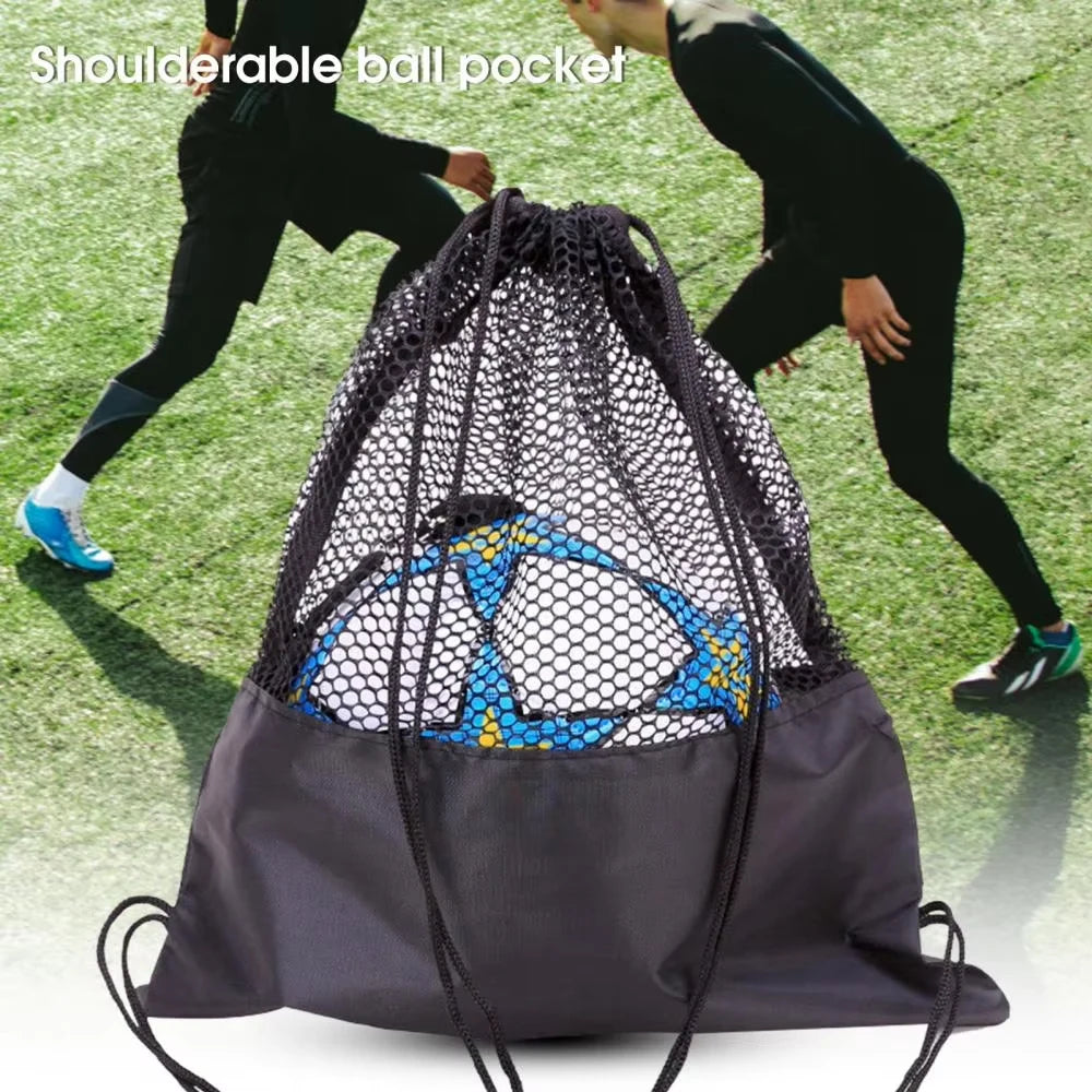 1Pcs Single Ball Bag, Balls Storage Bags, Drawstring Sling Backpack for Soccer Basketball Football Volleyball Rugby