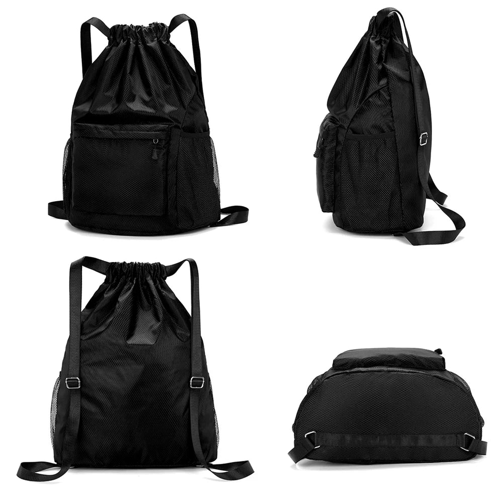 Lightweight Waterproof Drawstring Bag - Sports Cinch Sack for Gym, Basketball & Travel for Men & Women