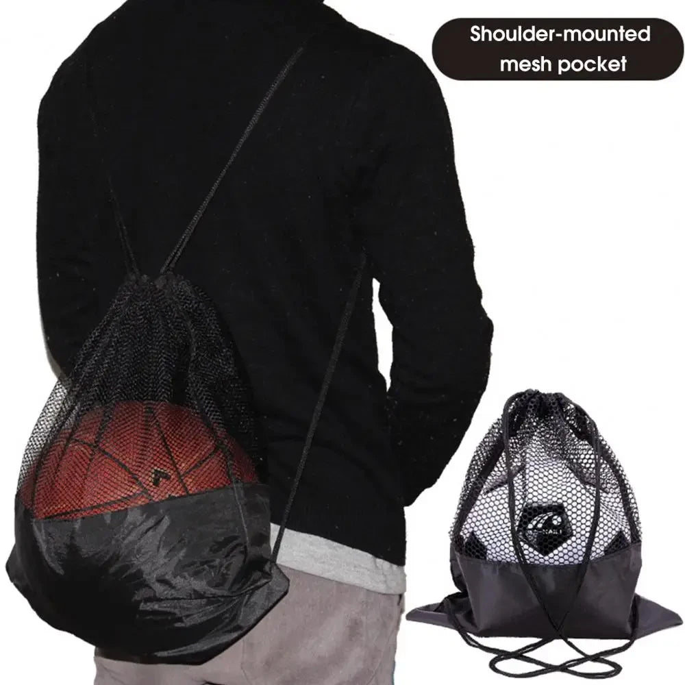1Pcs Single Ball Bag, Balls Storage Bags, Drawstring Sling Backpack for Soccer Basketball Football Volleyball Rugby
